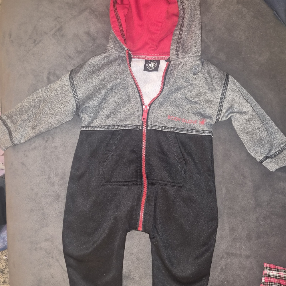 Body Glove Red and Gray Baby Jumpsuit